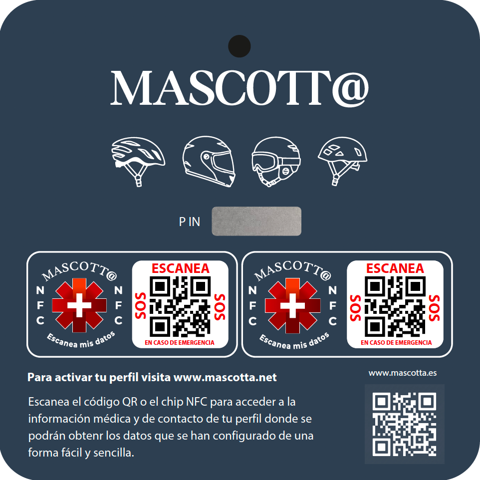 SOS MASCOTT@ MEDICAL ID CASCO